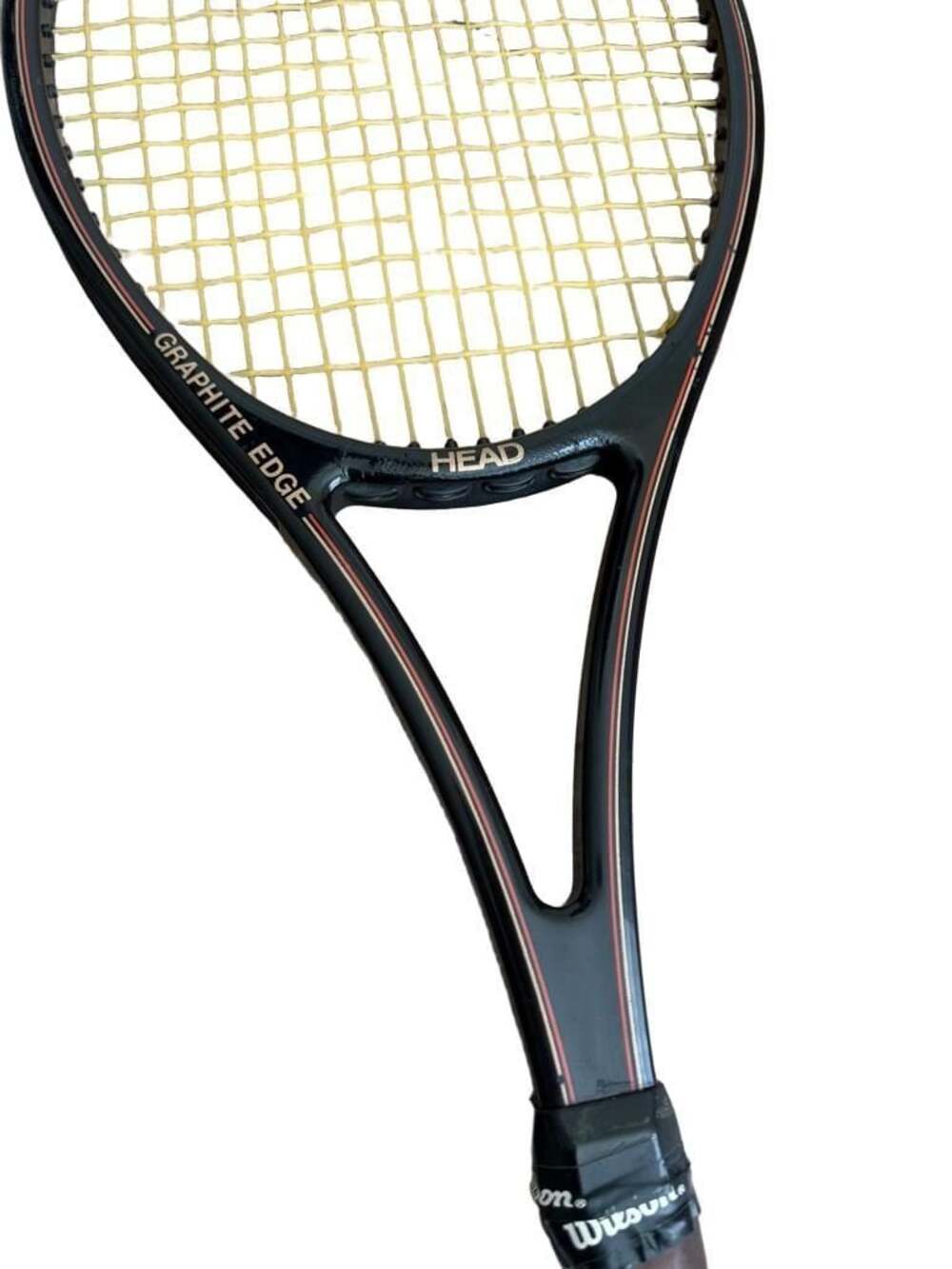 Vintage HEAD Graphite Edge Tennis Racquet Made USA Leather Grip Graphite